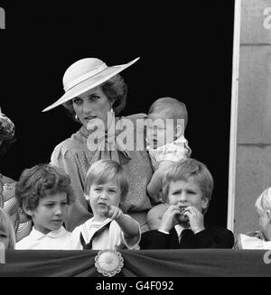 Royalty - Trooping die Farbe - Buckingham Palace, London Stockfoto