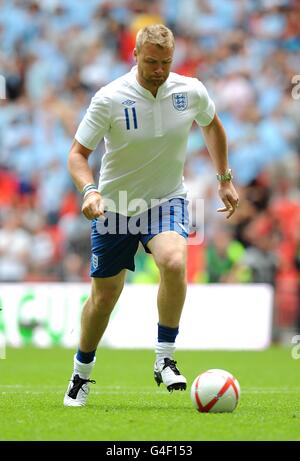 Fußball - FA Community Shield - Manchester City gegen Manchester United – Wembley-Stadion Stockfoto