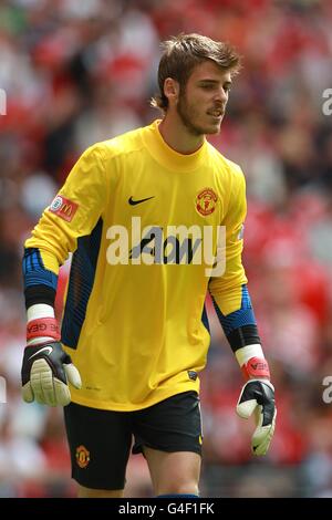 Fußball - FA Community Shield - Manchester City / Manchester United - Wembley Stadium. David De Gea, Manchester United Stockfoto