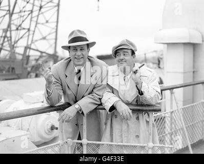 Unterhaltung - Bud Abbott und Lou Costello - Southampton Stockfoto