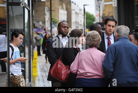 Störungen in ganz Großbritannien Stockfoto