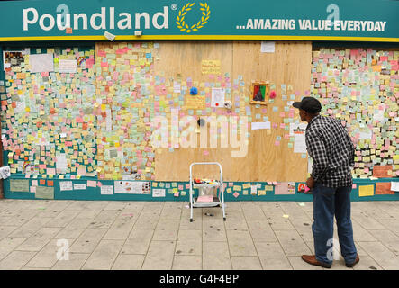 Störungen in ganz Großbritannien Stockfoto