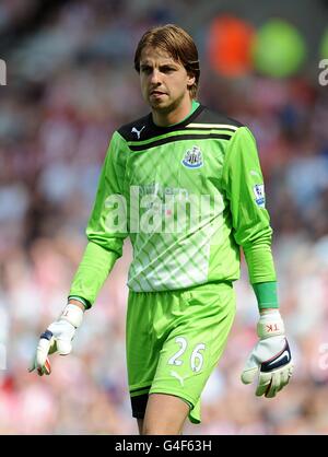 Fußball - Barclays Premier League - Sunderland / Newcastle United - Stadium of Light. Tim Krul, Torwart von Newcastle United Stockfoto