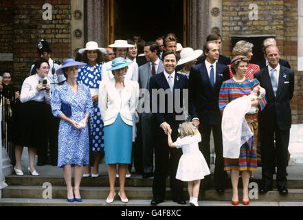 Royalty - Taufe von Prinz Philippos - griechisch-orthodoxe Kathedrale, Bayswater, London Stockfoto