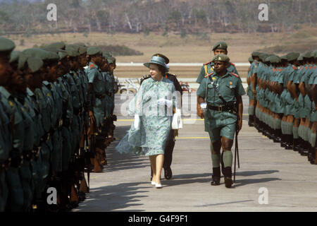 Royalty - Queen Tour durch Australien und Südsee - Papua-Neuguinea Stockfoto