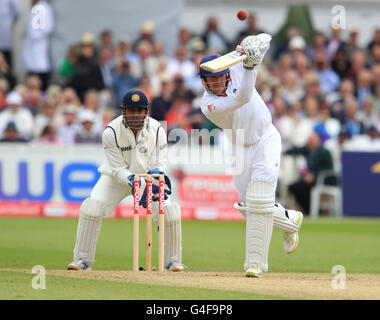 -Npower zweiter Test - Tag eins - England V Indien - Trent Bridge Cricket Stockfoto