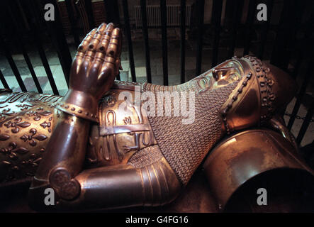 GRAB UND BILDNIS DES SCHWARZEN PRINZEN EDWARD Stockfoto