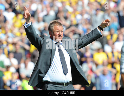 Fußball - npower Football League Two - Swindon Town / Oxford United - County Ground. Chris Wilder, Manager von Oxford United Stockfoto