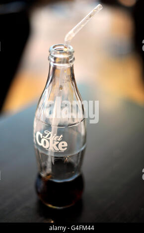 Coca-Cola-Lager. Stock Bild einer Flasche Cola, Coca Cola. Stockfoto