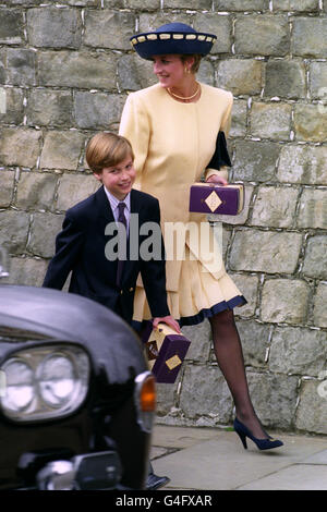 Royalty - Ostern Tag Service - St.-Georgs Kapelle, Windsor Castle Stockfoto