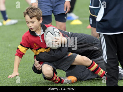 Rugby-Union - Edinburgh Fähigkeiten Camp - Murrayfield Stockfoto