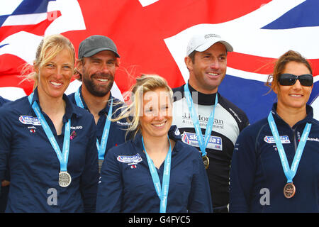 Segeln - Olympischen Spiele in London 2012-Test-Event und internationalen Regatta - Tag 12 - Weymouth Stockfoto