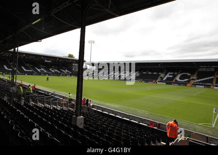 Fußball - Barclays Premier League - Fulham gegen Aston Villa - Craven Cottage. Ein allgemeiner Blick in Craven Cottage, Heimat von Fulham Stockfoto