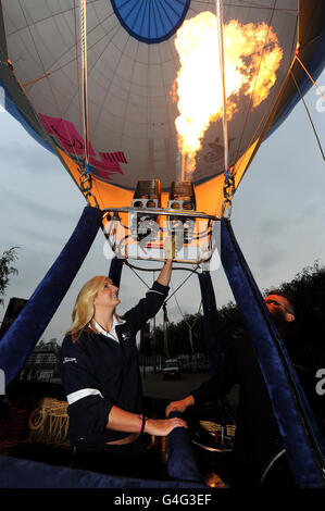 Olympia - National Lottery London 2012 Spiele Hot Air Balloon Launch - Tate Modern Stockfoto