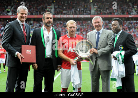 Fußball - Paul Scholes Testimonial - Manchester United gegen New York Cosmos - Old Trafford Stockfoto