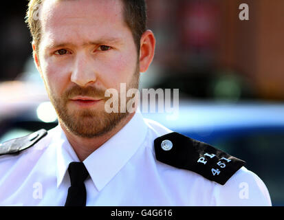 Störungen in ganz Großbritannien Stockfoto