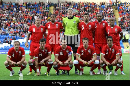 Fußball - internationale Freundschaftsspiele - Wales V Australien - Cardiff City Stadium Stockfoto