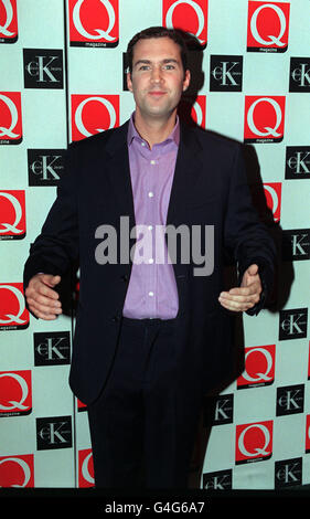 PA NEWS PHOTO 30/10/98 GROSSER FRÜHSTÜCKSSPRECHER JOHNNY VAUGHAN BEI DEN Q MUSIC AWARDS IM HOTEL INTERCONTINENTAL IN DER PARK LANE, LONDON. Stockfoto