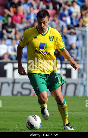 Fußball - Barclays Premier League - Wigan Athletic gegen Norwich City - DW Stadium. Russell Martin, Norwich City Stockfoto