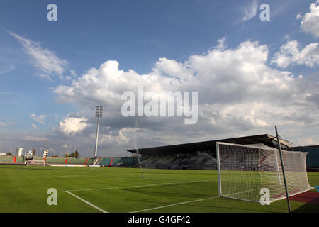 Fußball - UEFA Euro 2012 - Qualifikation - Gruppe D - Luxemburg gegen Rumänien - Josy-Barthel-Stadion. Eine Gesamtansicht des Stade Josy Barthel Stadions in Luxemburg Stockfoto