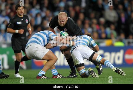 Rugby-Union - IRB Rugby World Cup 2011 - Pool B - Argentinien V England - Otago Stadion Stockfoto