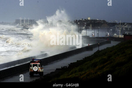 Stürme und Unwetter im Vereinigten Königreich Stockfoto