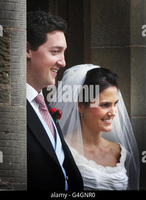 Andrew Charlton und Edwina Palmer Hochzeit Stockfoto