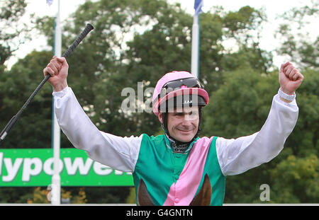 Horse Racing - Red Mills irische Champions Stakes Day - Leopardstown Racecourse Stockfoto