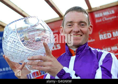 Horse Racing - Red Mills irische Champions Stakes Day - Leopardstown Racecourse Stockfoto