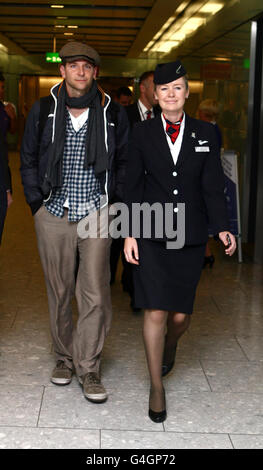 Bradley Cooper Sichtung - Heathrow Stockfoto