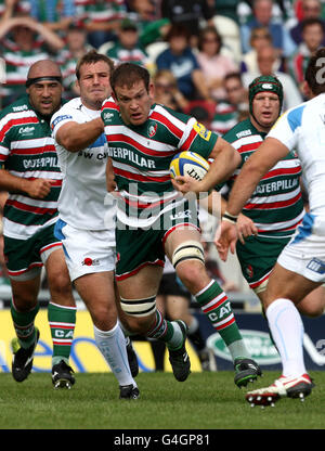 Julian Salvi von Leicester Tigers in Aktion während des Spiels der Aviva Premiership in der Welford Road, Leicester. Stockfoto