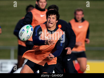 Rugby-Union - Rugby World Cup 2011 - Pool A - Neuseeland / Frankreich - Frankreich Trainingseinheit - Takapuna Rugby Club Stockfoto