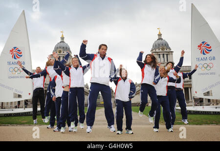 Olympia - Team GB Sailing Team Ankündigung - Old Royal Naval College Stockfoto