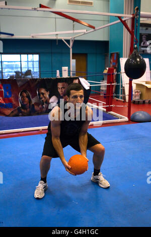 Boxen - Carl Froch Training - English Institute of Sport Stockfoto