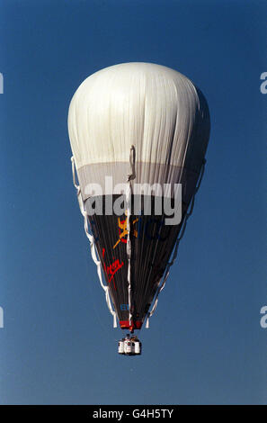 RICHARD BRANSON / ICO GLOBAL CHALLENGER BALLON Stockfoto