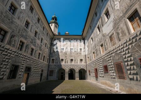 Schloss Ambras oder Schloss Ambras, Innsbruck, Tirol, Österreich Stockfoto