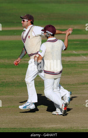 Cricket - Liverpool Victoria County Championship - Division One - Tag 2 - Somerset V Lancashire - County Ground Stockfoto