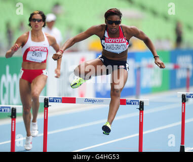 Leichtathletik - IAAF Weltmeisterschaften 2011 - Tag drei - Daegu. Der britische Perri Shakes-Drayton in den 400-m-Hürden-Heats Stockfoto