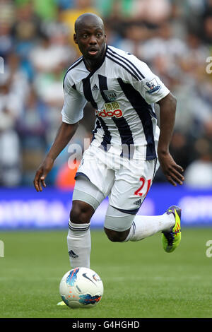 Fußball - Barclays Premier League - West Bromwich Albion / Stoke City - The Hawthorns. Youssuf Mulumbu, West Bromwich Albion Stockfoto