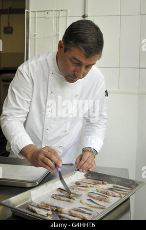 Joan Roca, Küchenchef im Restaurant El Celler de Can Roca in Girona, Katalonien, Spanien. Stockfoto