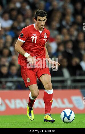 Fußball - UEFA Euro 2012 - Qualifikation - Gruppe G - England gegen Wales - Wembley Stadium. Gareth Bale, Wales Stockfoto