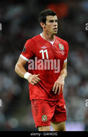 Fußball - UEFA Euro 2012 - Qualifikation - Gruppe G - England gegen Wales - Wembley Stadium. Gareth Bale, Wales Stockfoto