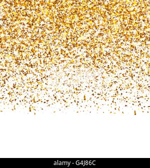 Goldene Explosion von Konfetti Stock Vektor