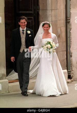 Royalty - Lady Sarah Armstrong-Jones und Daniel Chatto Hochzeit - St. Stephen Walbrook Kirche Stockfoto