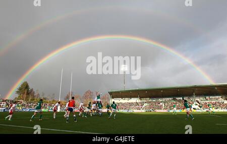 Rugby-Union - IRB Rugby World Cup 2011 - Pool C - Irland / Russland - Rotorua International Stadium Stockfoto