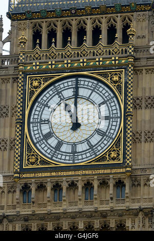 Big Ben strike 11:00 in London England Stockfoto