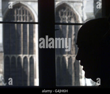 Der ehemalige russische Präsident Michail Gorbatschow hielt am Kings College in Cambridge einen öffentlichen Vortrag mit dem Titel "Russland: Zwischen Vergangenheit und Zukunft". Stockfoto