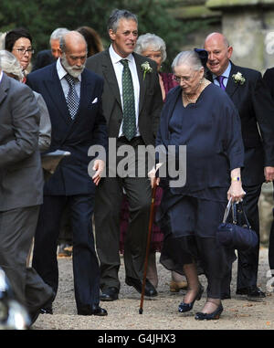 Herrn Harewood Trauerfeier Stockfoto