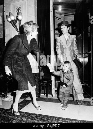 David Bowie und Familie Stockfoto