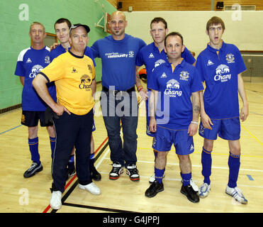 Fußball - Everton FC - Welttag der psychischen Gesundheit - Greenbank Sportakademie Stockfoto